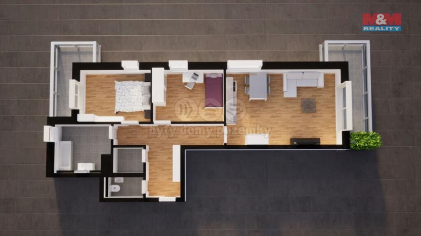 Prodej bytu 3+kk, Jablonec nad Nisou, Jezdecká, 65 m2