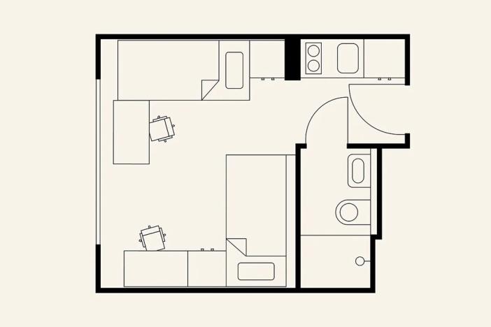 Pronájem pokoje, Praha - Holešovice, Na zátorách, 16 m2