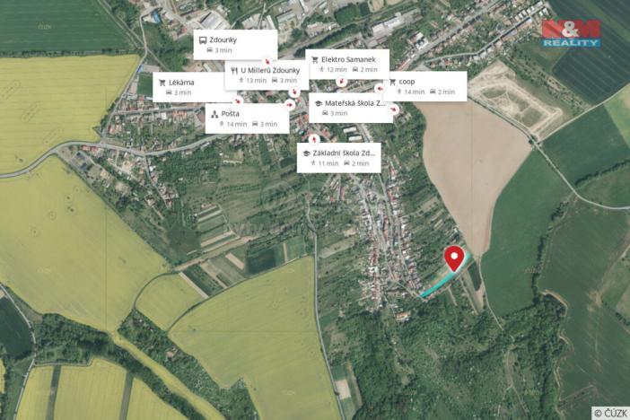 Prodej zahrady, Zdounky, 2257 m2