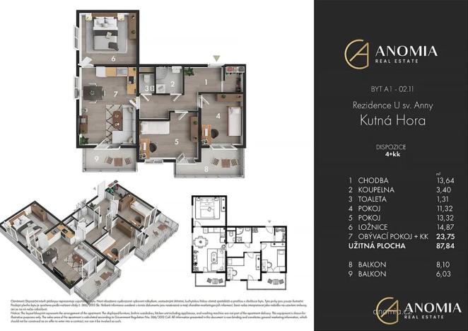Prodej bytu 4+kk, Kutná Hora, Plk. Loudy, 104 m2