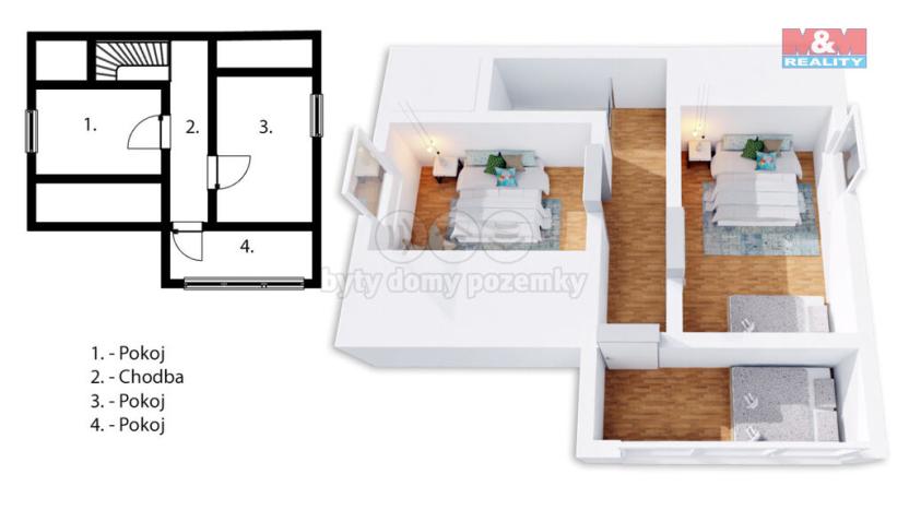 Prodej chaty, Zbraslavice, 67 m2