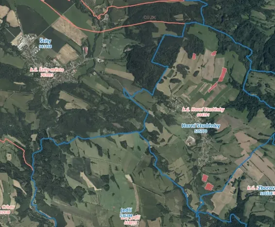 Prodej louky, Horní Studénky, 76032 m2