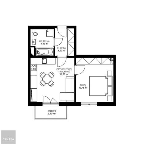 Prodej bytu 2+kk, Praha - Dubeč, 58 m2