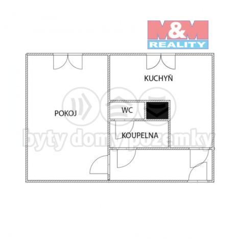 Prodej bytu 1+1, Karviná - Hranice, Slovenská, 39 m2