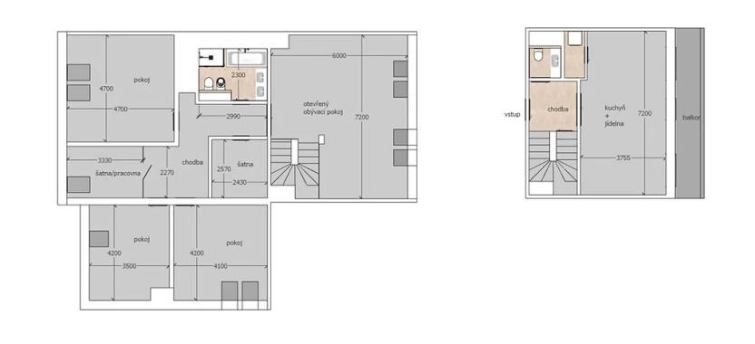 Prodej bytu 6+kk a větší, Praha - Pitkovice, Křemenáčová, 169 m2