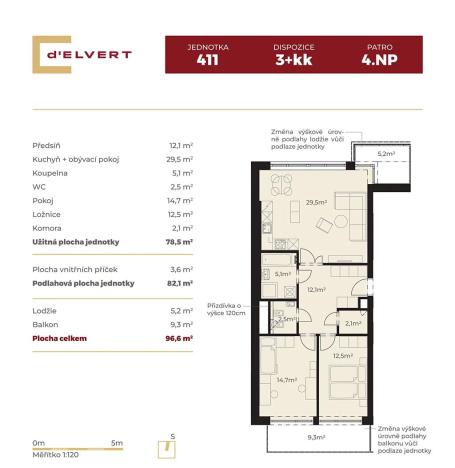 Prodej bytu 3+kk, Brno, Staňkova, 82 m2