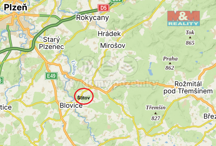 Prodej chalupy, Blovice - Štítov, 126 m2