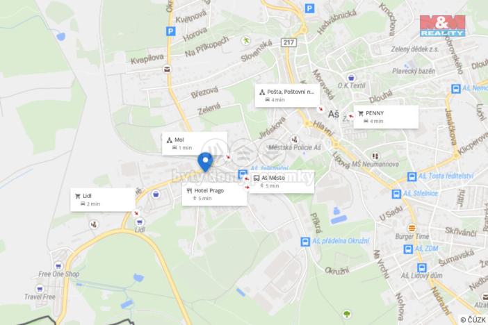 Prodej obchodního prostoru, Aš, Jateční, 200 m2