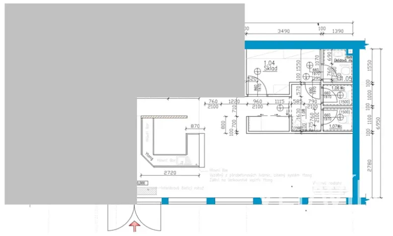 Prodej obchodního prostoru, Praha - Vysočany, Poděbradská, 53 m2