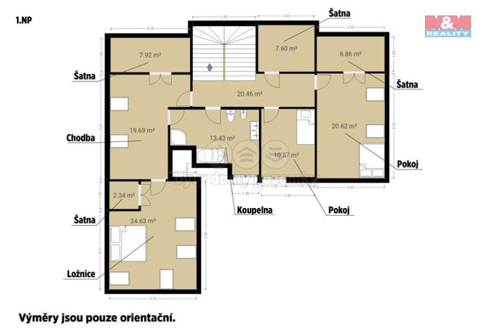 Prodej rodinného domu, Psáry - Dolní Jirčany, Pod Skalkou, 218 m2