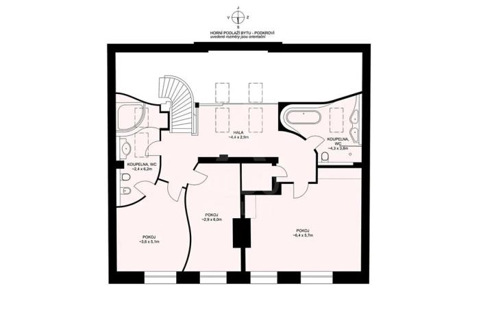 Prodej atypického bytu, České Budějovice, B. Smetany, 255 m2
