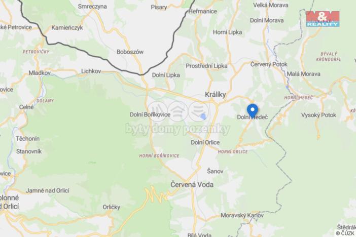 Prodej komerčního pozemku, Králíky - Dolní Hedeč, 563 m2