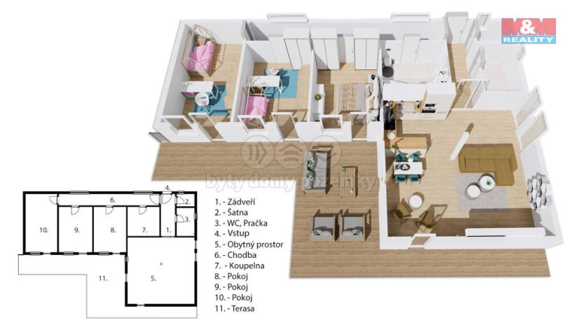 Prodej rodinného domu, Výrava, 107 m2