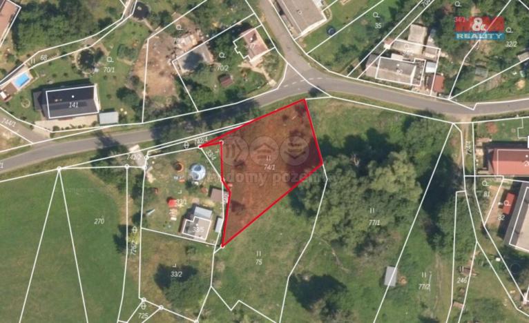 Prodej louky, Lovečkovice - Touchořiny, 1051 m2