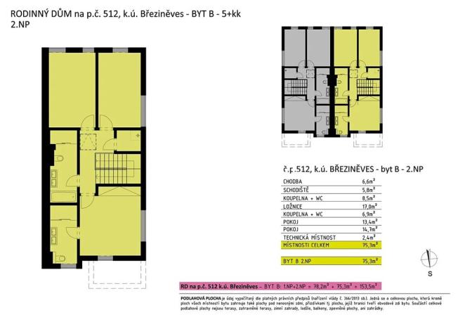 Prodej rodinného domu, Praha - Březiněves, Zvěřinových, 153 m2
