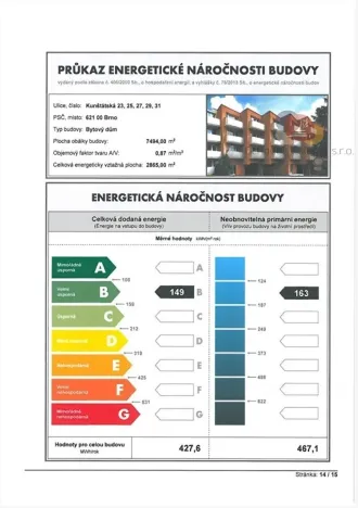 Prodej bytu 2+1, Brno, Kunštátská, 65 m2