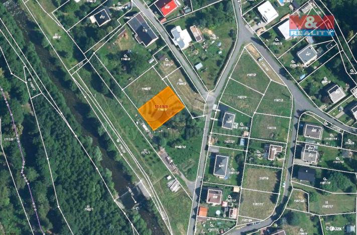 Prodej pozemku, Karlovice, 603 m2