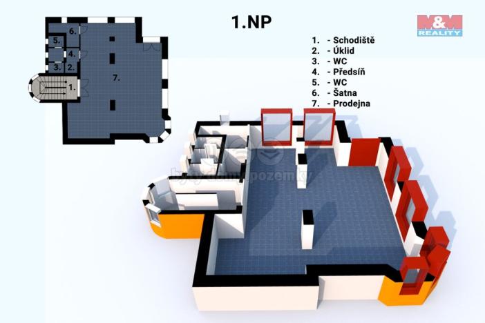 Prodej obchodního prostoru, Uherské Hradiště, Tř. Maršála Malinovského, 300 m2