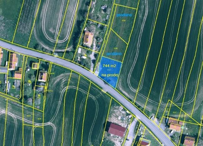 Prodej pozemku, Srby, 744 m2