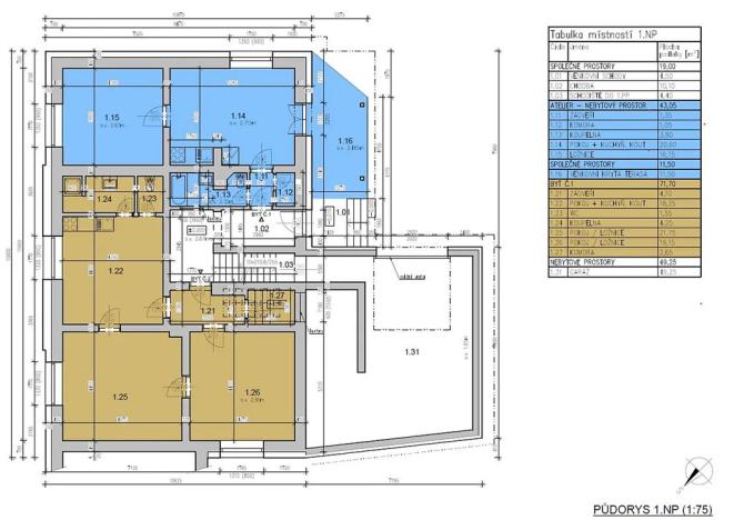 Prodej bytu 2+kk, Mladé Buky, 43 m2