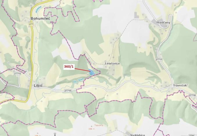 Dražba louky, Český Dub, 7015 m2