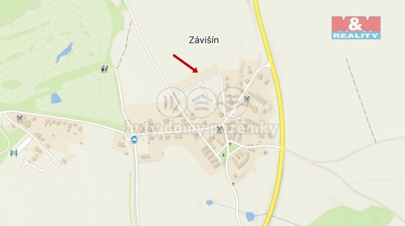 Prodej pozemku pro bydlení, Zádub-Závišín - Závišín, 530 m2