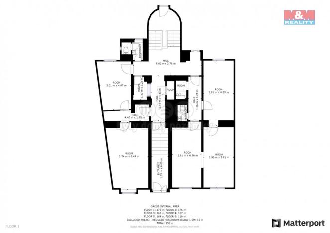 Pronájem kanceláře, Plzeň, Hálkova, 786 m2