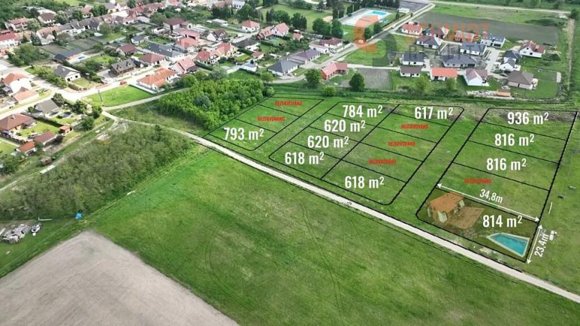 Prodej pozemku pro bydlení, Březí, Bezová, 814 m2