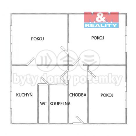 Prodej bytu 3+1, Prušánky, Sportovní, 87 m2