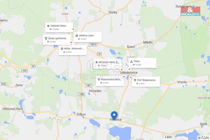 Prodej pozemku pro bydlení, Lišov - Vlkovice, 886 m2