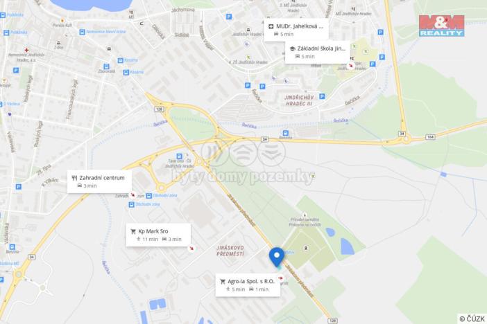 Pronájem kanceláře, Jindřichův Hradec, Jiráskovo předměstí, 26 m2