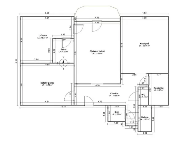 Prodej bytu 3+1, Kozolupy, 105 m2