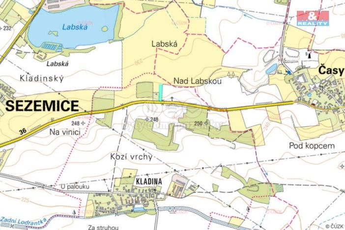 Pronájem zahrady, Sezemice - Kladina, 3761 m2