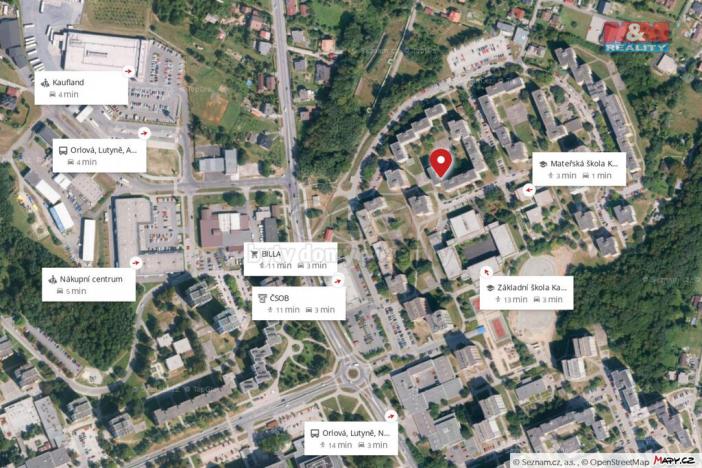 Pronájem bytu 2+1, Orlová, Karla Dvořáčka, 43 m2