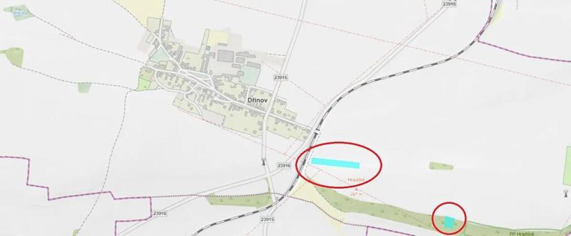 Prodej pole, Dřínov, 7827 m2
