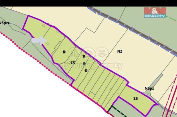 Prodej zahrady, Malé Žernoseky, 2620 m2