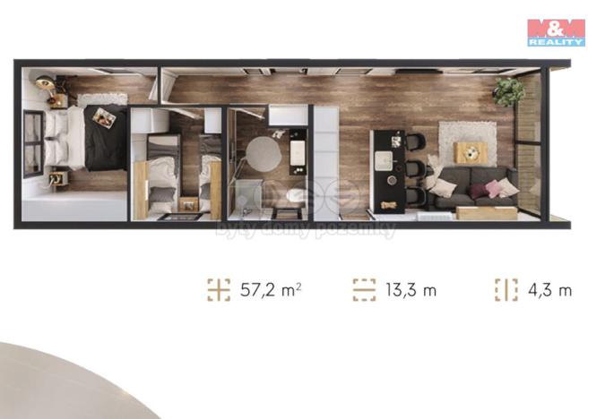 Prodej domu na klíč, Týniště nad Orlicí, 57 m2