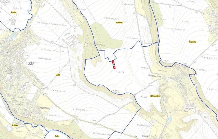 Prodej pole, Střemošice, 3348 m2