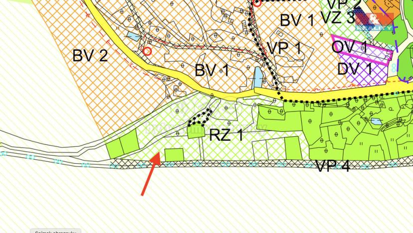 Prodej zahrady, Rovná, 417 m2