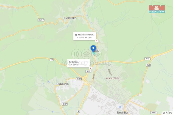 Prodej pozemku pro bydlení, Nový Bor - Arnultovice, 6943 m2