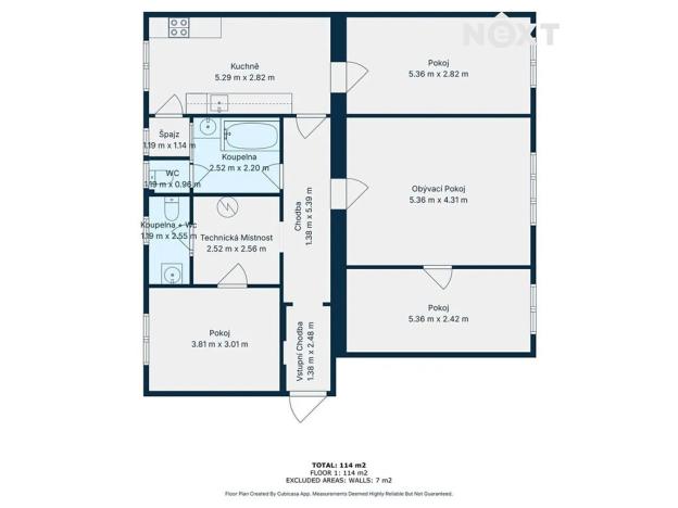 Prodej bytu 4+1, České Velenice, třída Čsl. legií, 105 m2