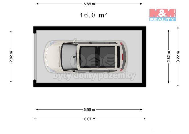 Prodej garáže, Praha - Čakovice, 21 m2