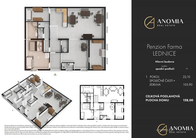 Prodej ubytování, Lednice, Nejdecká, 594 m2