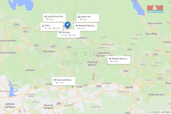 Prodej bytu 1+1, Josefův Důl, 33 m2