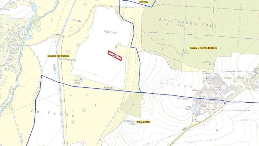 Prodej pole, Sloupno, 3400 m2