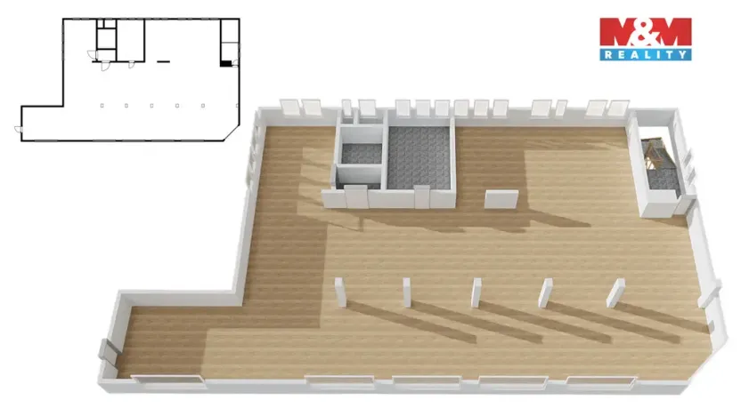 Pronájem obchodního prostoru, Trutnov - Poříčí, Polská, 327 m2