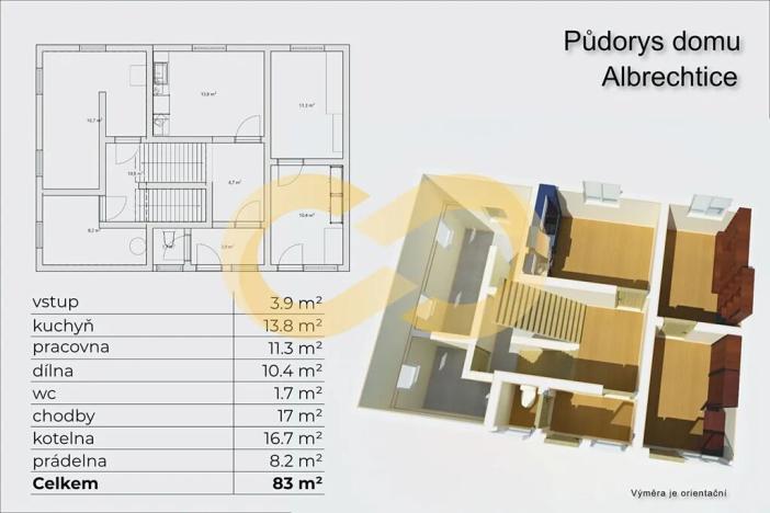 Prodej rodinného domu, Albrechtice nad Vltavou, 160 m2