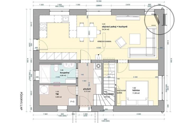 Prodej rodinného domu, Staré Hodějovice, K Šemberku, 92 m2