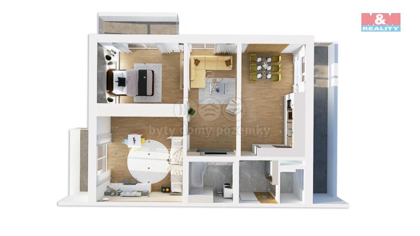 Prodej bytu 3+kk, Plzeň, Na Průhonu, 78 m2