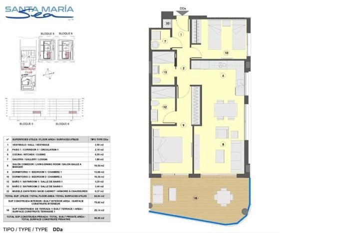 Prodej bytu 3+kk, El Puig de Santa Maria, Španělsko, 64 m2